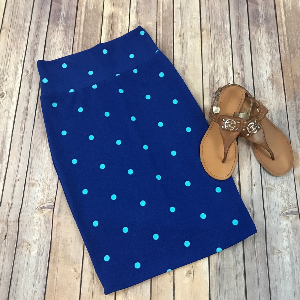 LuLaRoe Polka Dot Pencil Skirt
